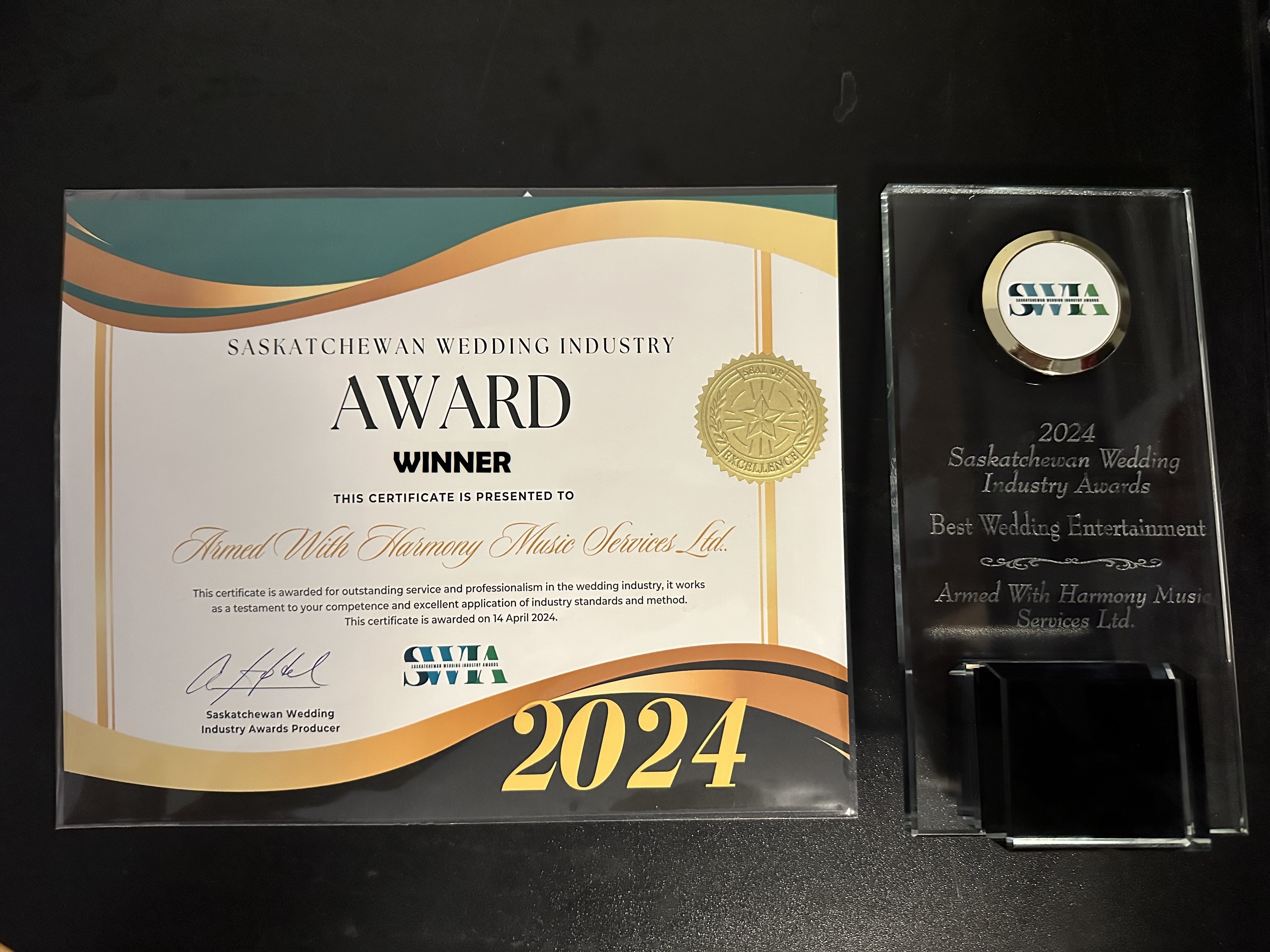 Saskatchewan Wedding Industry Award