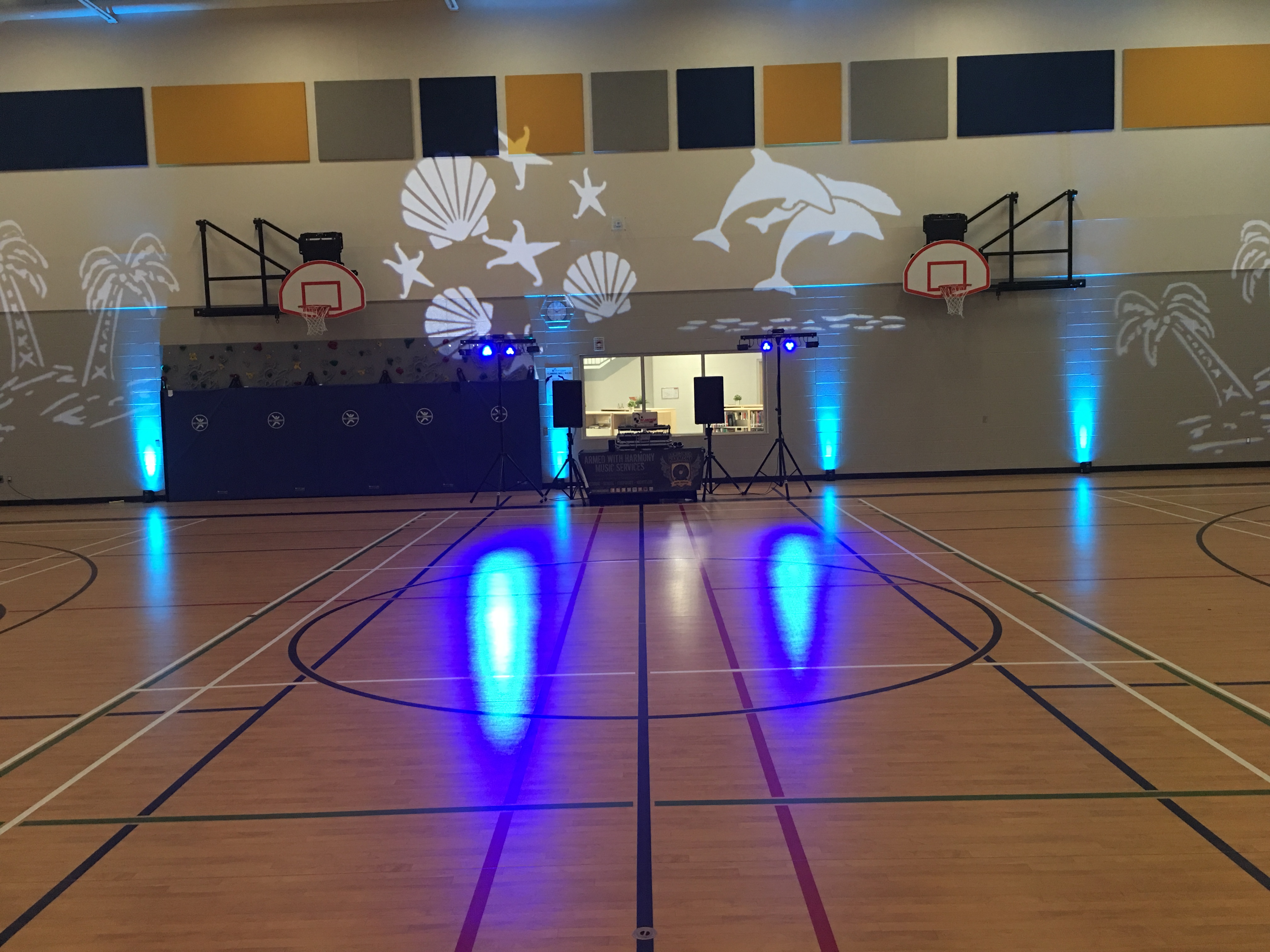 SaskatoonYXEDecor Monogram GoboLighting RentalsBeachOceanTheme