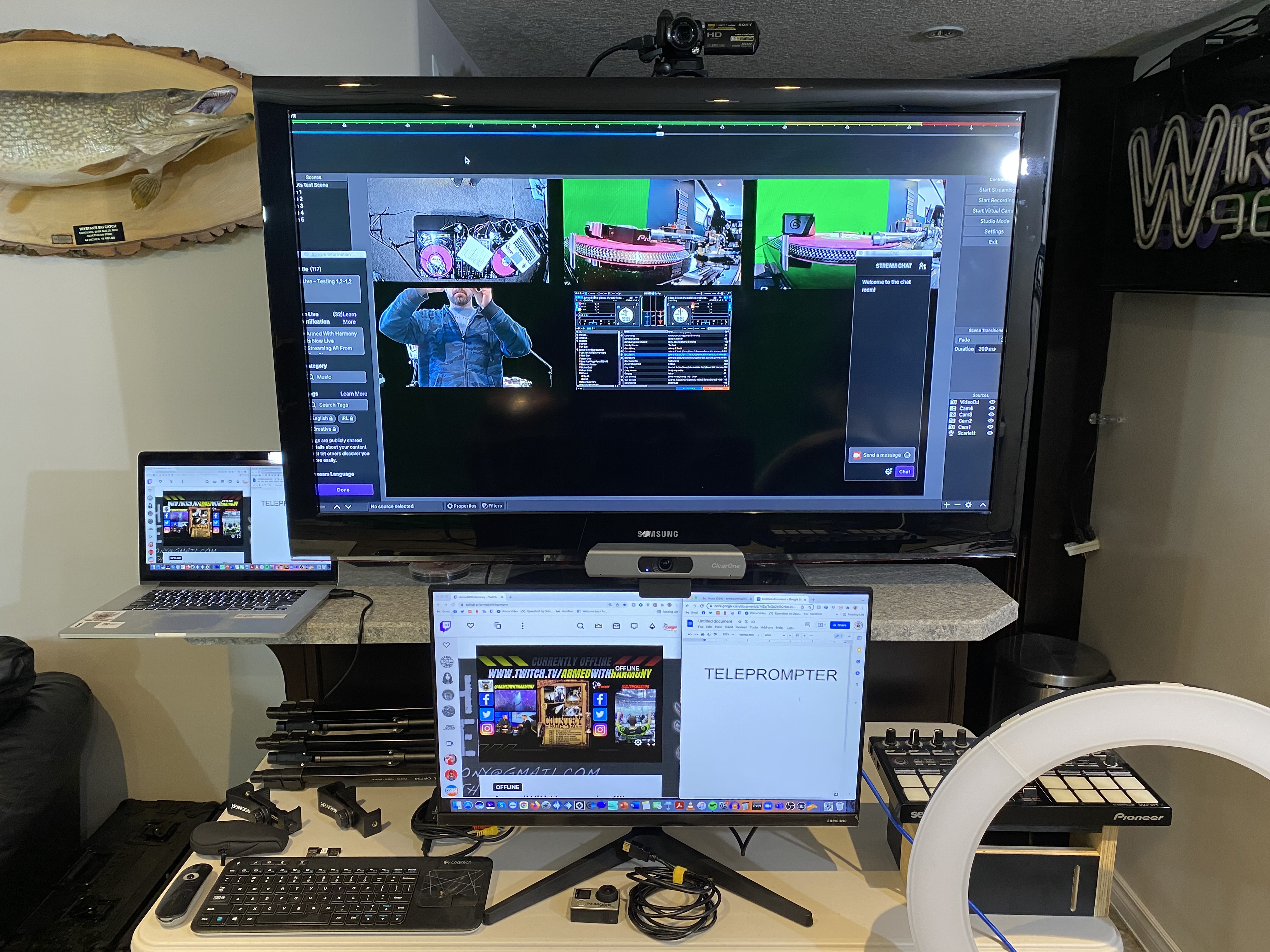 Saskatoon Video Live Stream Recording Studio Armed With Harmony DJ