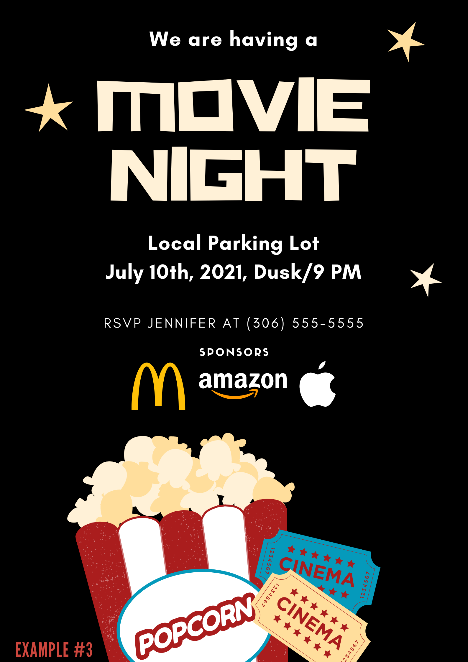Saskatoon Saskatchewan YXE Pop Up Drive In Movie Screen Outdoor Theatre Cinema Under The Stars Armed With Harmony