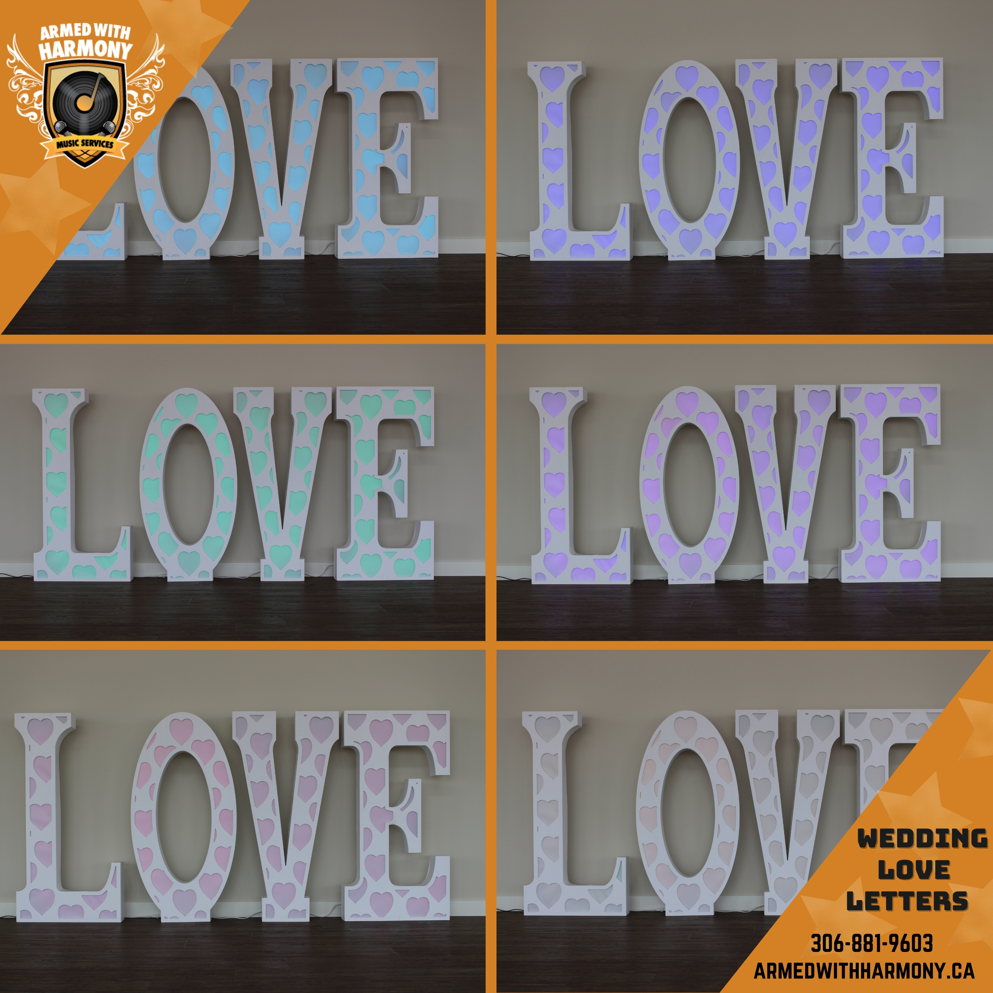 LED Light Up Marquee LOVE Letters