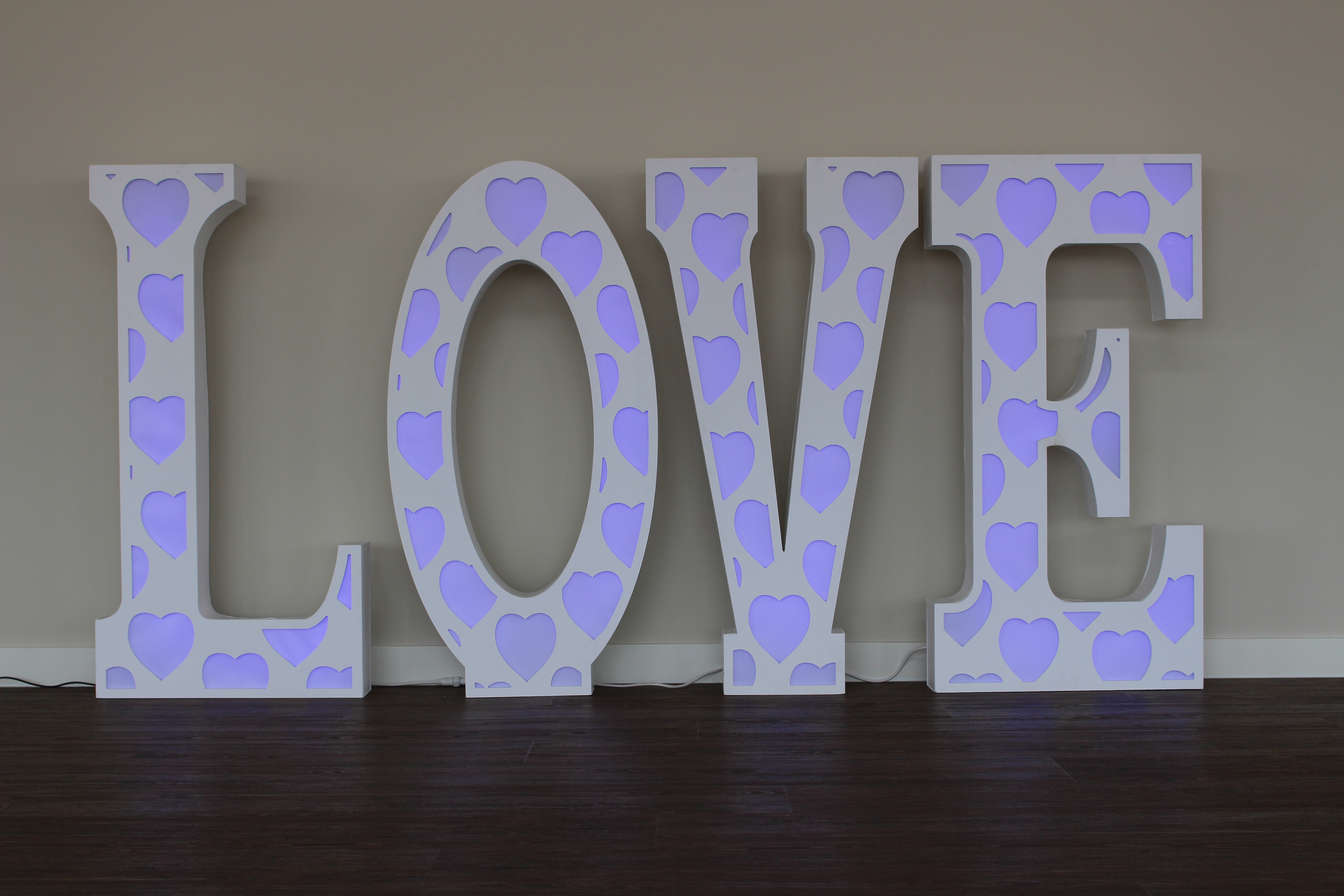 LED Light Up Marquee LOVE Letters