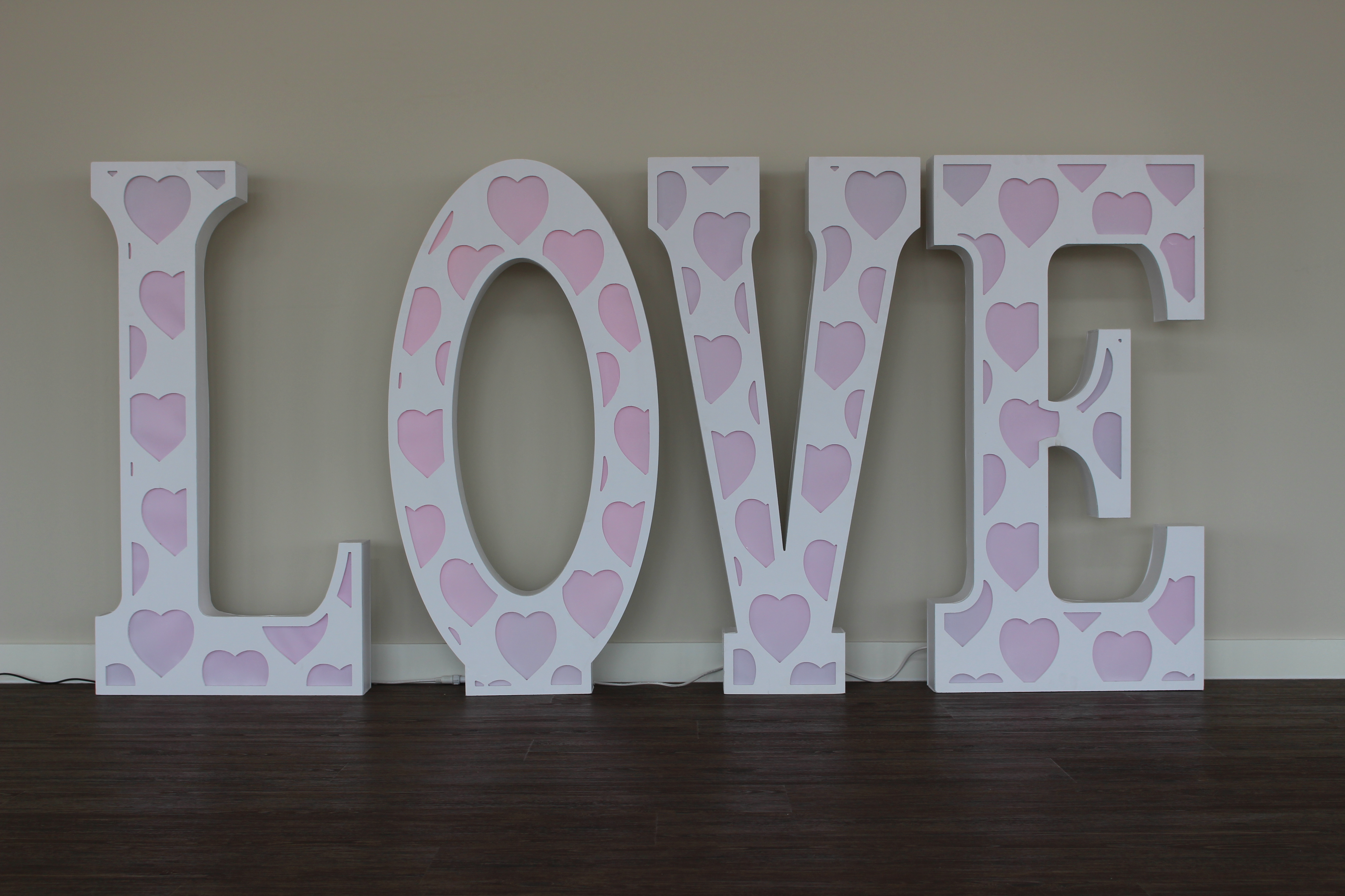 LED Light Up Marquee LOVE Letters