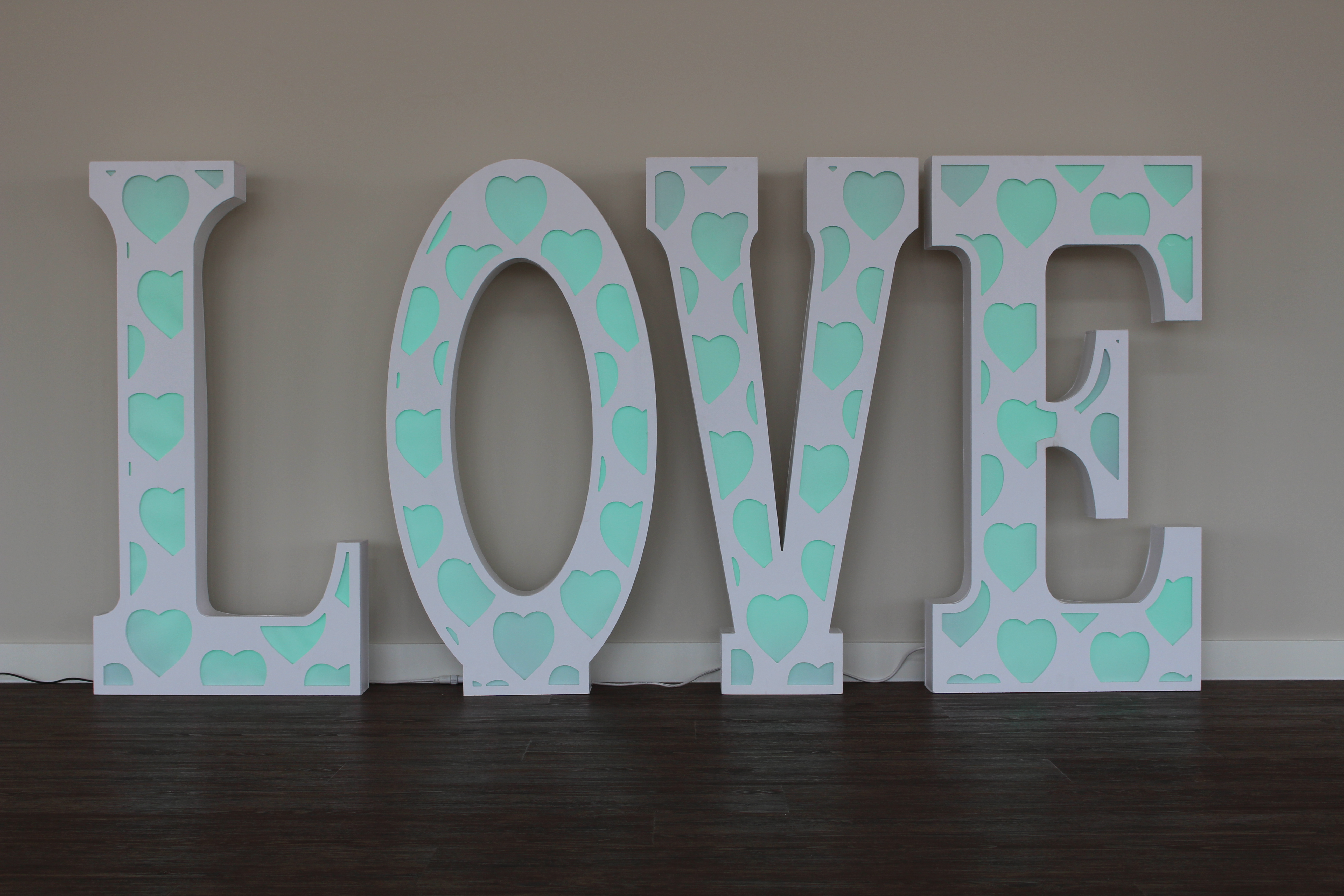 LED Light Up Marquee LOVE Letters