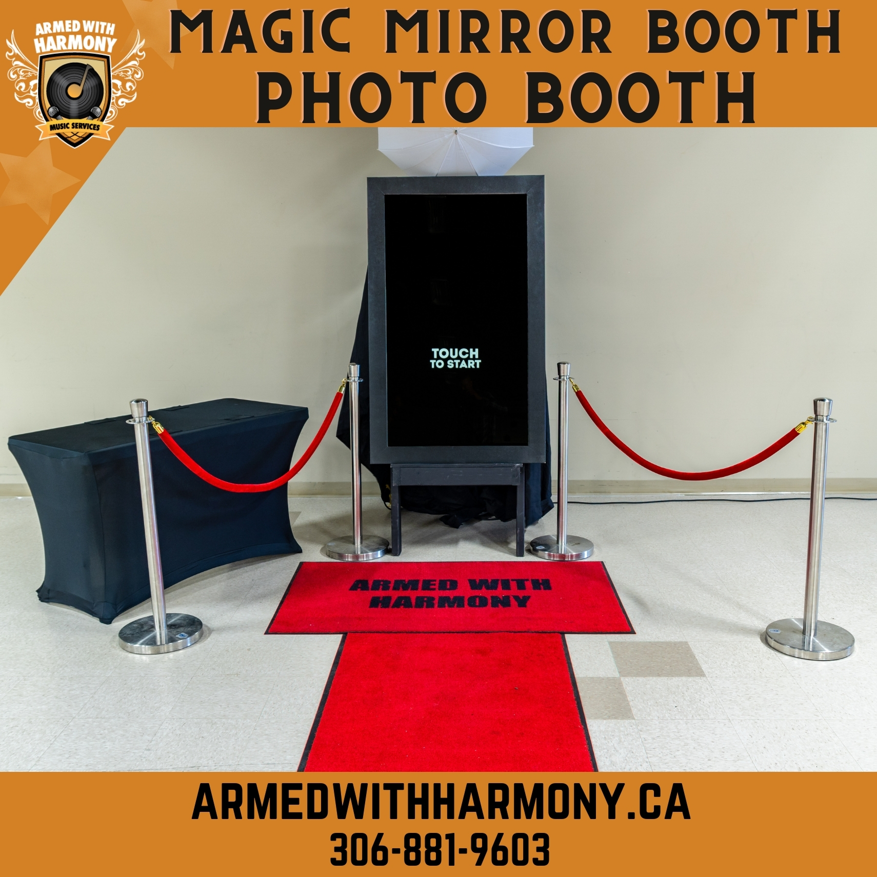 Saskatoon YXE Magic Mirror Me Photo Booth Rentals  Mirror Me Photo Booth 
