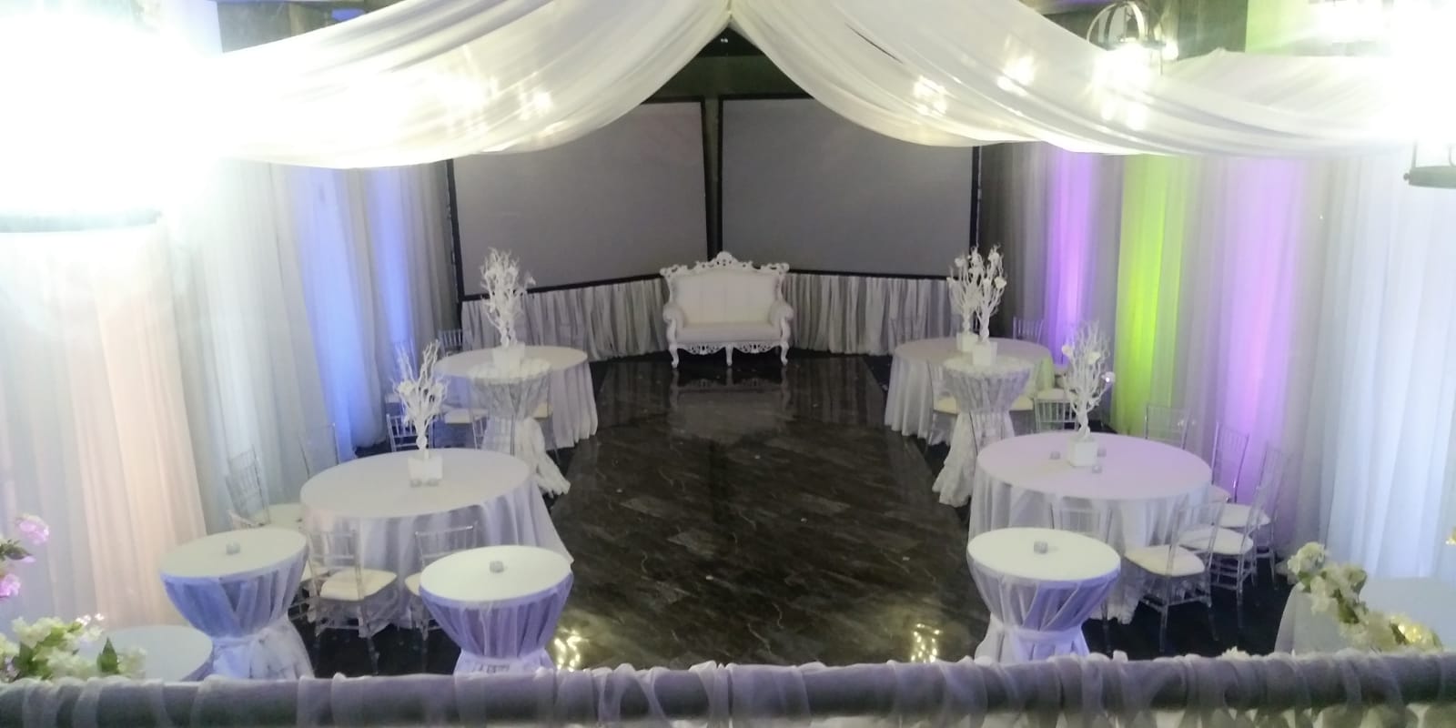 Saskatoon YXE Pipe Drape Rentals Wedding Head Table Backdrop Linen