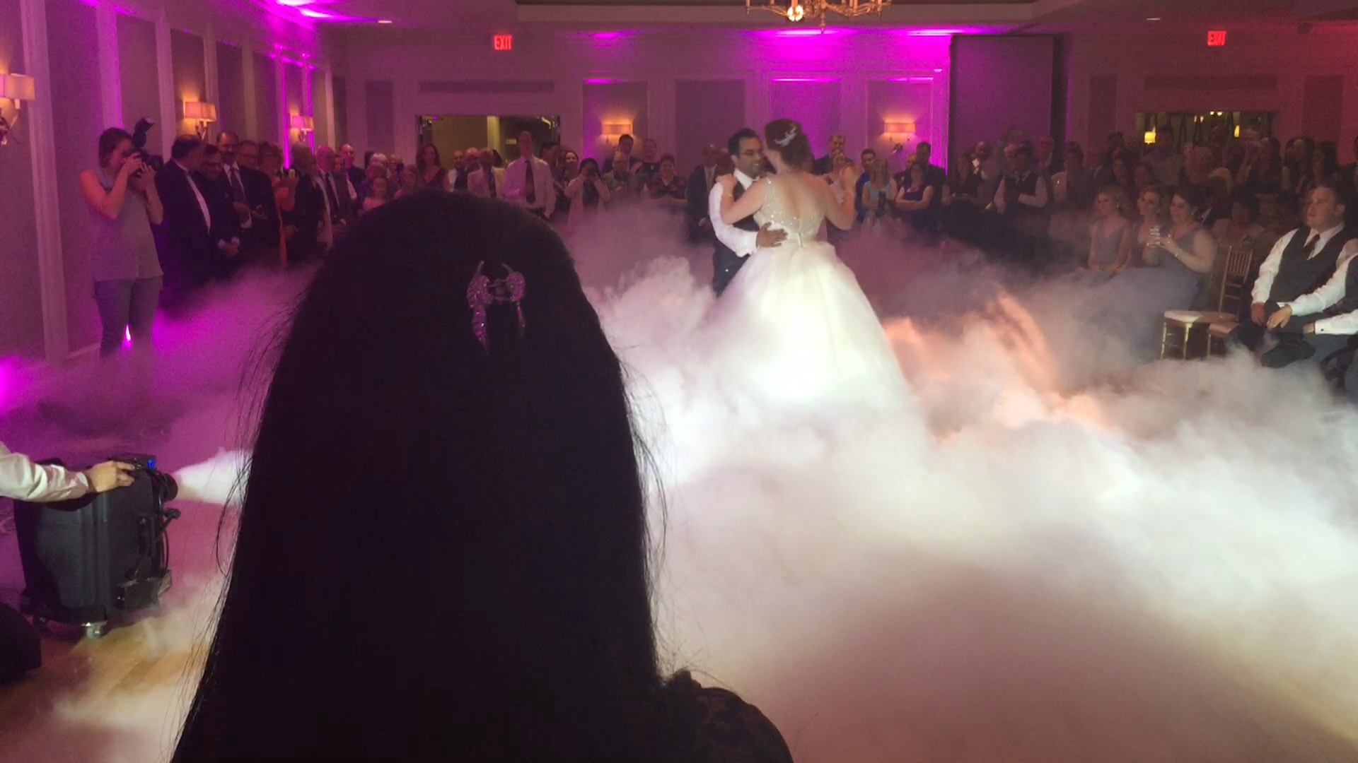 Saskatoon YXE Wedding DJ 1st First Dance On A Cloud Special Effect Rental