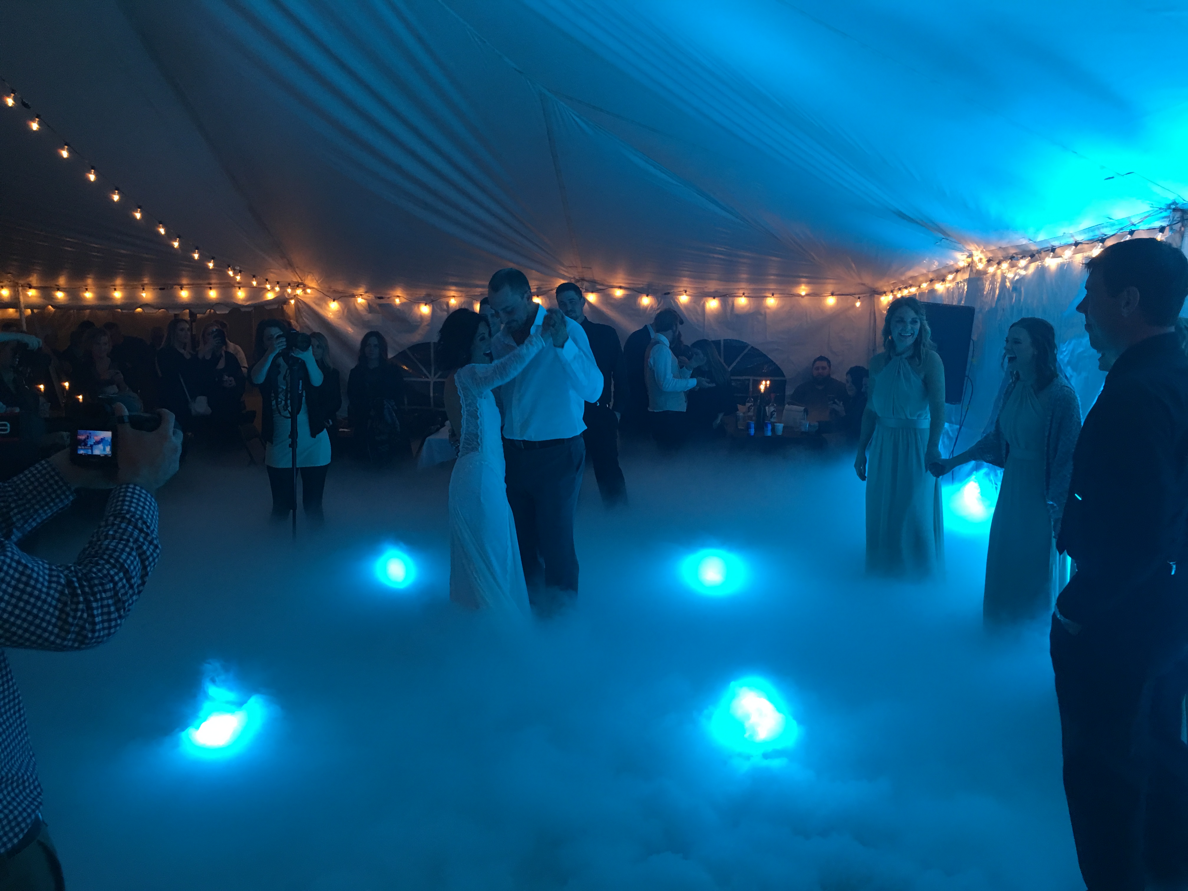 Saskatoon YXE Wedding DJ 1st First Dance On A Cloud Special Effect Rental