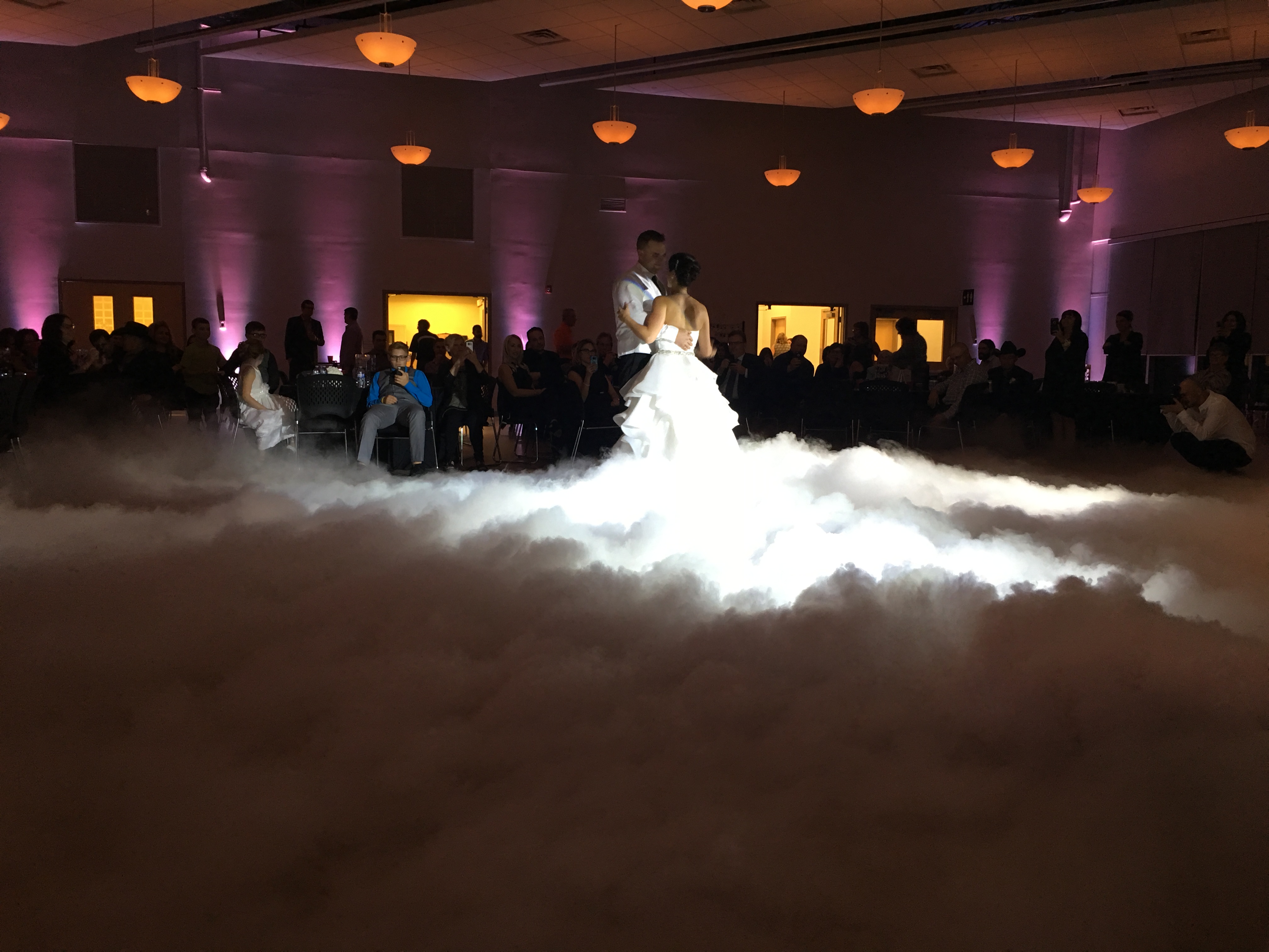 Saskatoon YXE Wedding DJ 1st First Dance On A Cloud Special Effect Rental