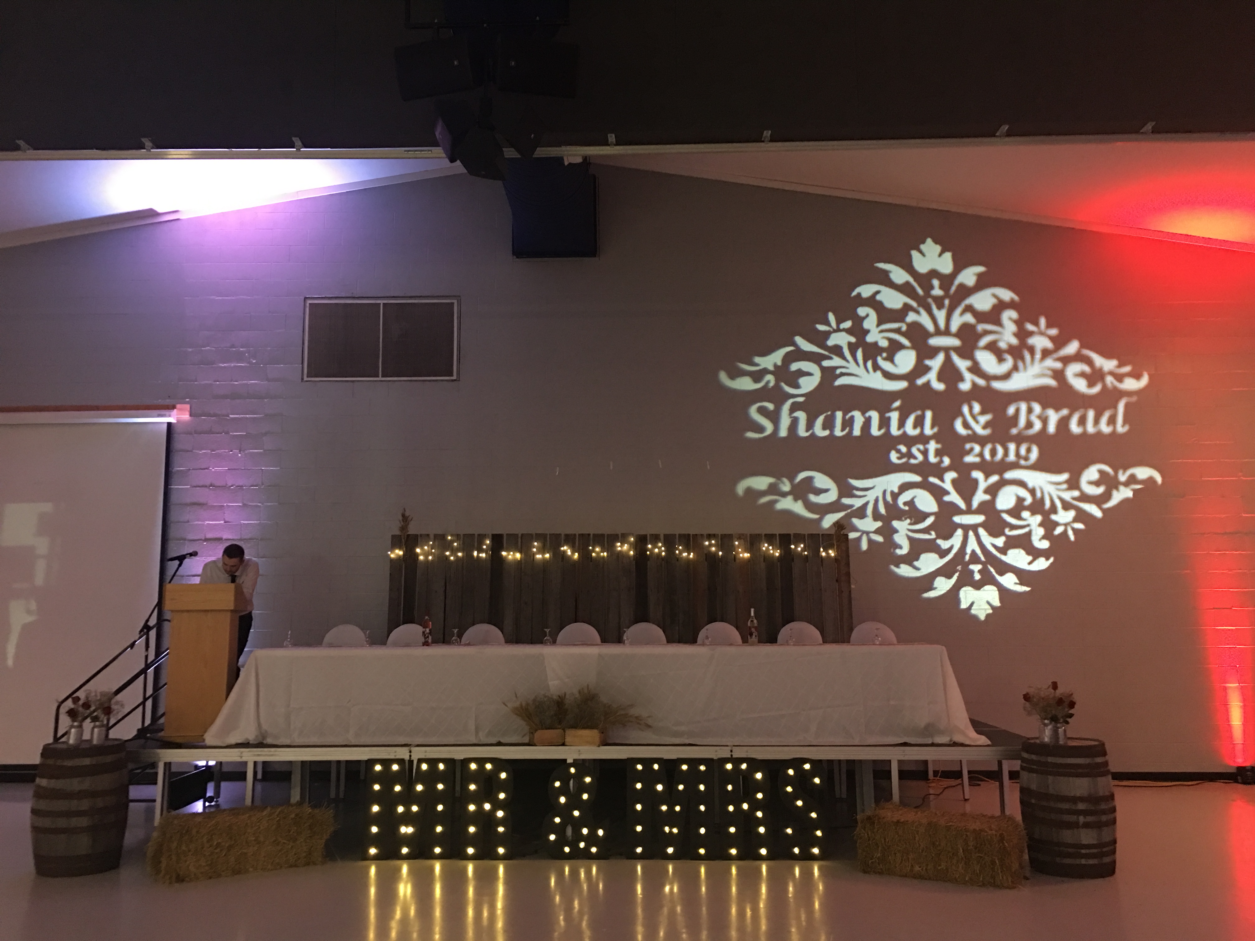 Wedding Monogram Lighting