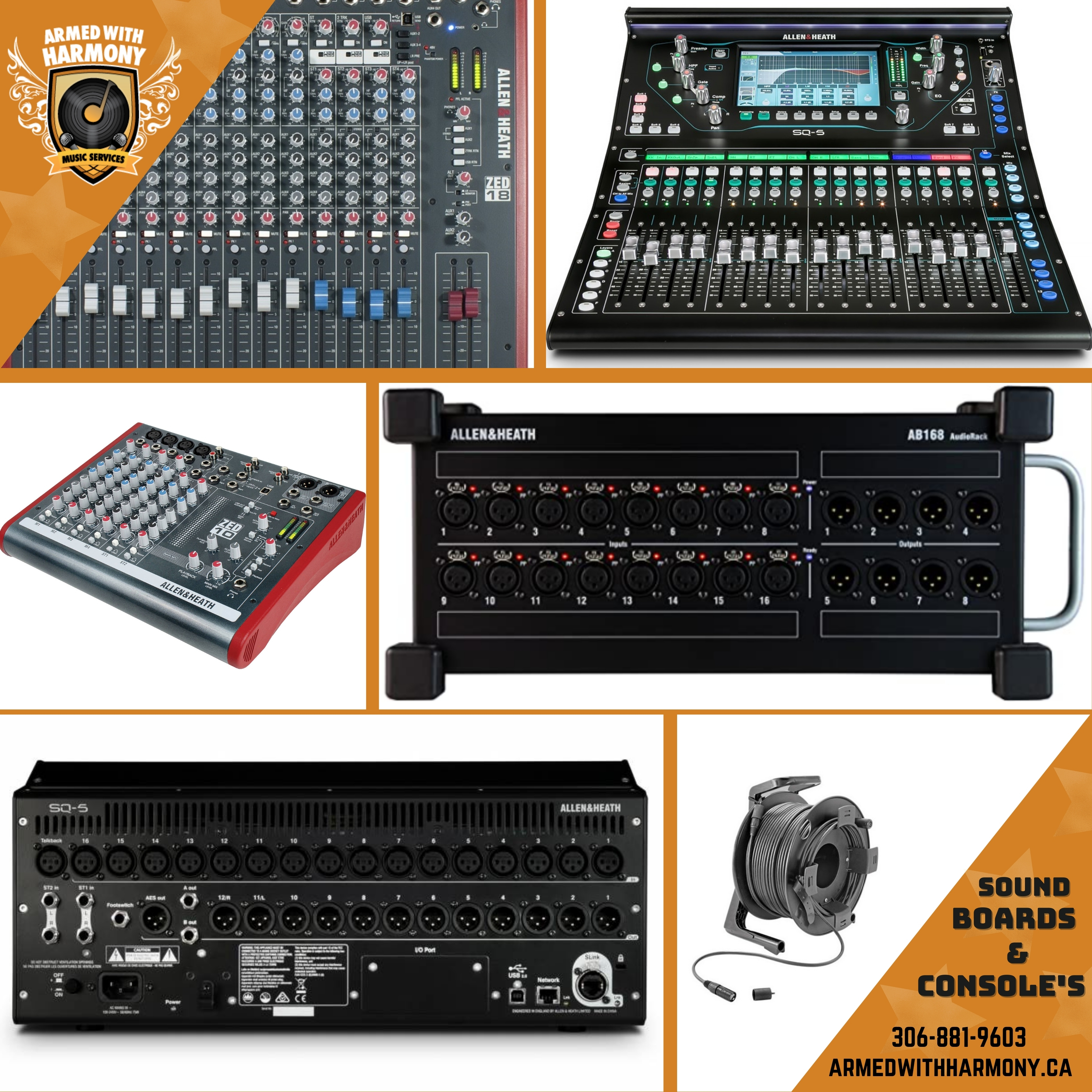 Audio Consoles Mixing Boards
